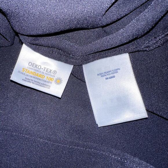 Lands End Womens Shirt Black size 4 100% Cotton Oeko-Tex Tunic Popover Top Black - Picture 7 of 9